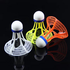 6 Pack Windproof High Speed Durable Plastic Feather Nylon Shuttlecock for Outdoor Badminton Play