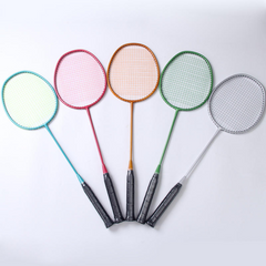China Original Factory Badminton Racket Super Light Weight 4U Carbon Fiber Badminton Racket
