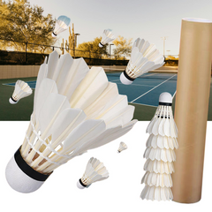 Super Durable Hot Sales Wholesale Cheap Price Good Quality Goose Feather Badminton Shuttlecock OEM Customized Head Logo