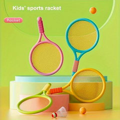 Children's Toy Racket Sets Colorful Lightweight Badminton and Tennis Racquets Indoor and Outdoor Sports Toys