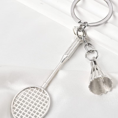 Badminton Keychain for Women Men Sports Ball Keyring for Boys Girls Badminton Sports Gifts for Teens Christmas Birthday Gifts for Badminton Ball Lover Player Coach