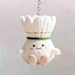 Bag Charms Cute Plush Badminton Tennis Basketball Volleyball Keychain Car Keys Badminton Souvenir Great Gift Idea