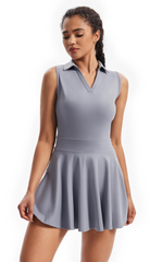 Tennis Golf Dress Workout Athletic Dresses for Women with Pockets Shorts 2 Piece Sets Outfits Cute Clothes Summer