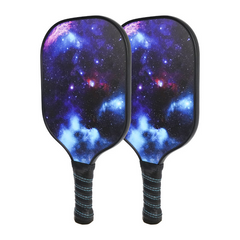 Pickleball Paddle 3K Raw Carbon Fiber Surface Carbon Abrasion Surface with High Grit & Spin Pickle Ball Paddle with Polypropylene Honeycomb Core