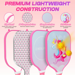 Wholesale Price Lightweight Fiberglass Pickleball Paddle Racket Kids Ready Training Usage PP Material Outdoor Sports