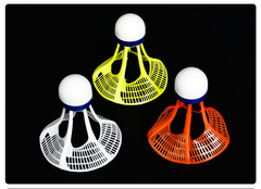 6 Pack Windproof High Speed Durable Plastic Feather Nylon Shuttlecock for Outdoor Badminton Play