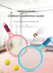Children's Toy Racket Sets Colorful Lightweight Badminton and Tennis Racquets Indoor and Outdoor Sports Toys