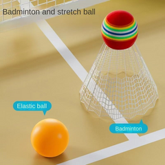 Hot Children's Badminton Racket Set Soft and Light Double Racquet Primary Sport Toy for 3-12 Year Olds