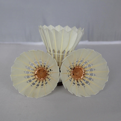 Badminton Shuttlecocks Duck Feather Natural Cork Durable for Outdoor Tournament Ready Wholesale