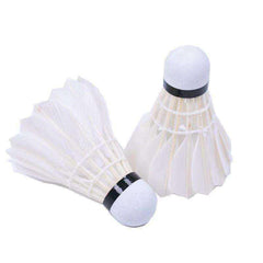 OEM Best Durability Rocket White Goose Feather Shuttlecock with Cork Head for Outdoor Training 