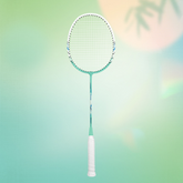 Professional Two-Body Badminton Racket with Hard and Soft Textures Durable PU Grip and Steel Frame for Sports and Offense