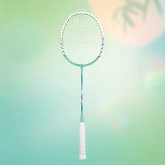 Professional Two-Body Badminton Racket with Hard and Soft Textures Durable PU Grip and Steel Frame for Sports and Offense