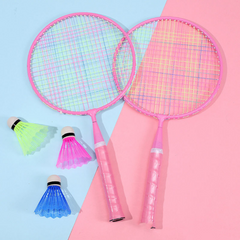 Hot Selling Kids Outdoor Sports Interactive Toys Colorful Mini Lightweight Badminton Rackets for Kids