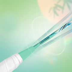 Professional Two-Body Badminton Racket with Hard and Soft Textures Durable PU Grip and Steel Frame for Sports and Offense