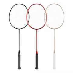 Hot Selling Carbon Fiber Badminton Racket, Durable, ultra Light, Aluminum Alloy, Hard, Soft Steel Grip for Sports