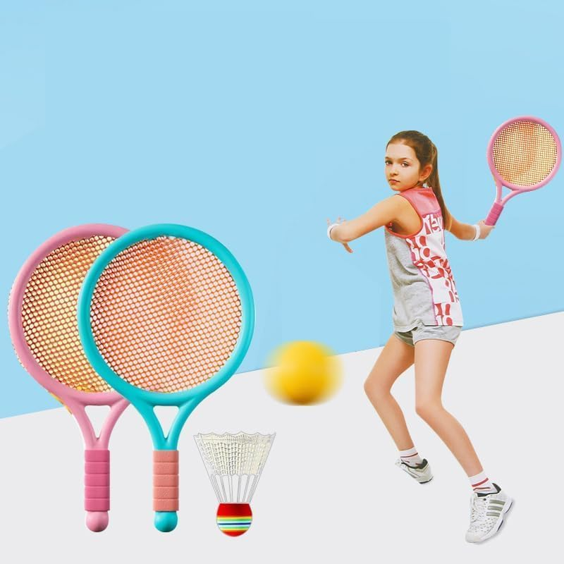 Hot Selling Kids Outdoor Sports Interactive Toys Colorful Mini Lightweight Badminton Rackets for Kids
