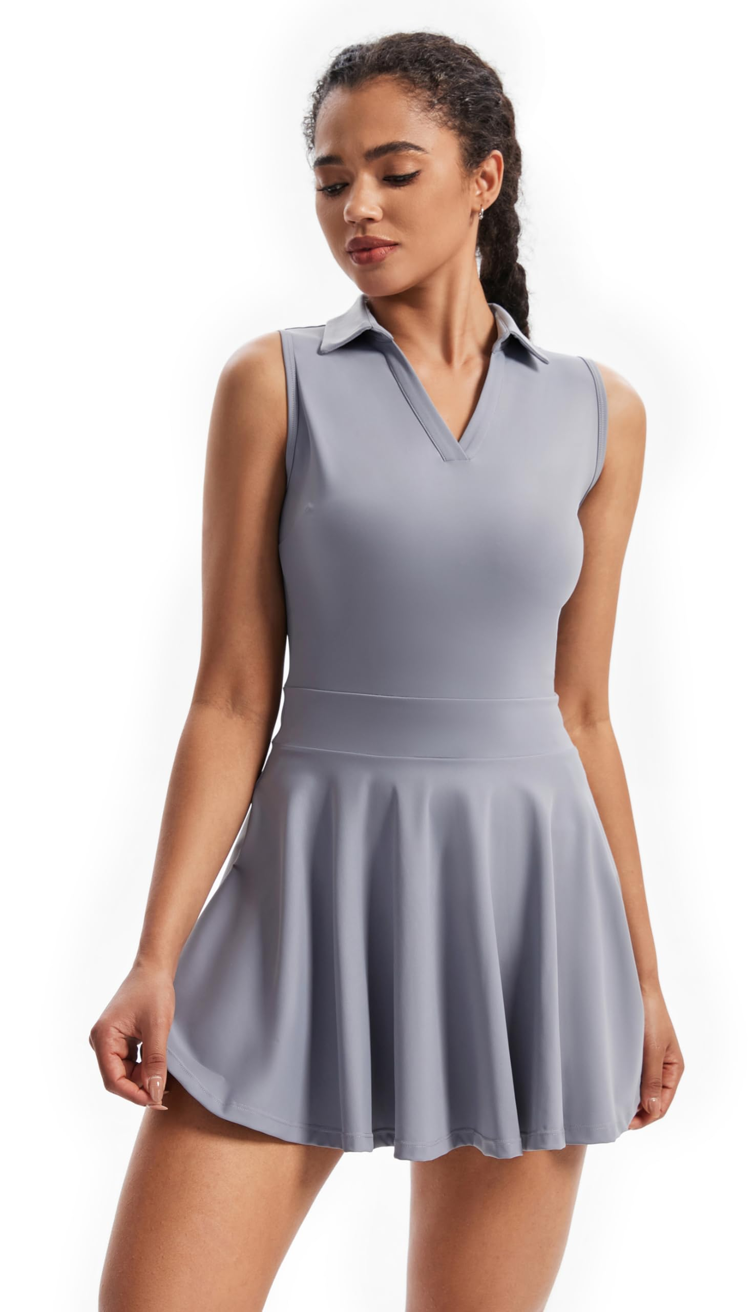Tennis Golf Dress Workout Athletic Dresses for Women with Pockets Shor – Cheeyin Sports