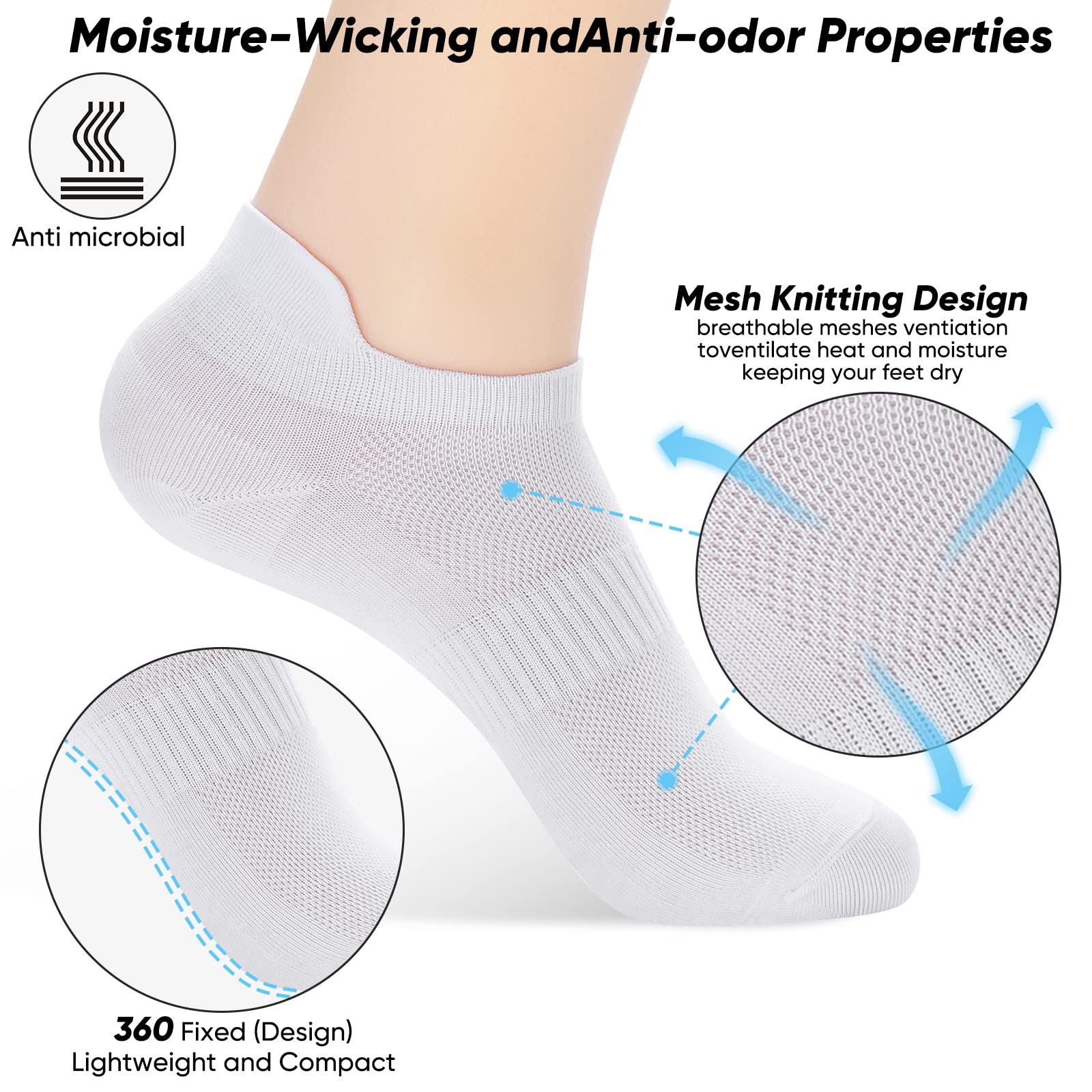 Customized logo Ankle Socks Womens and Men Thin Athletic Running Low Cut No Show Socks With Heel Tab