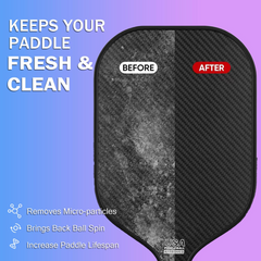 Pickleball Paddle Eraser, Pack Pickleball Paddle Cleaner for Raw Carbon Fiber Paddles Rubber Bar for Fast Residue and Dirt Removal Pickleball Accessories Eliminates Ball Residue, Dirt, Scratches
