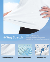 Women's Golf Polo Shirts Collared V Neck Short Sleeve Tennis Shirt Dry Fit Moisture Wicking