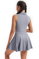 Tennis Golf Dress Workout Athletic Dresses for Women with Pockets Shorts 2 Piece Sets Outfits Cute Clothes Summer