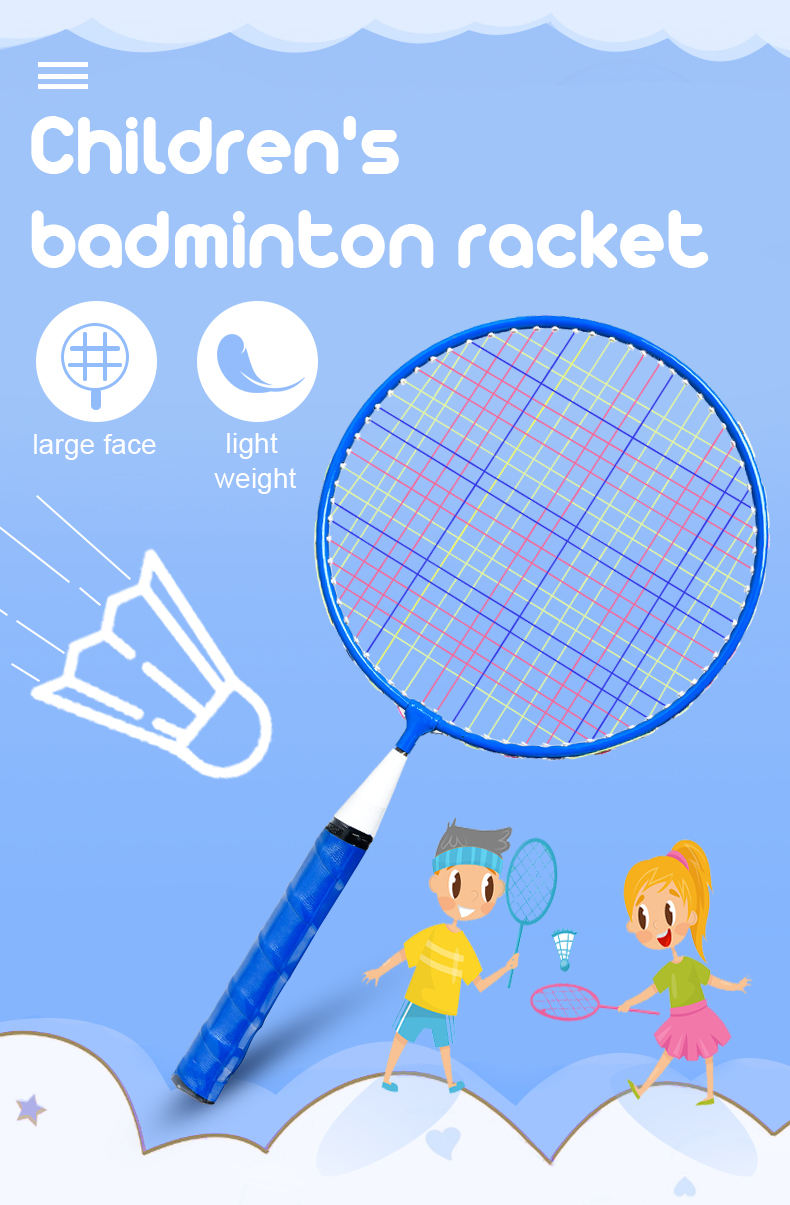 Customized logo Children Play Outdoor Children's Badminton Racket Set for Kids Set
