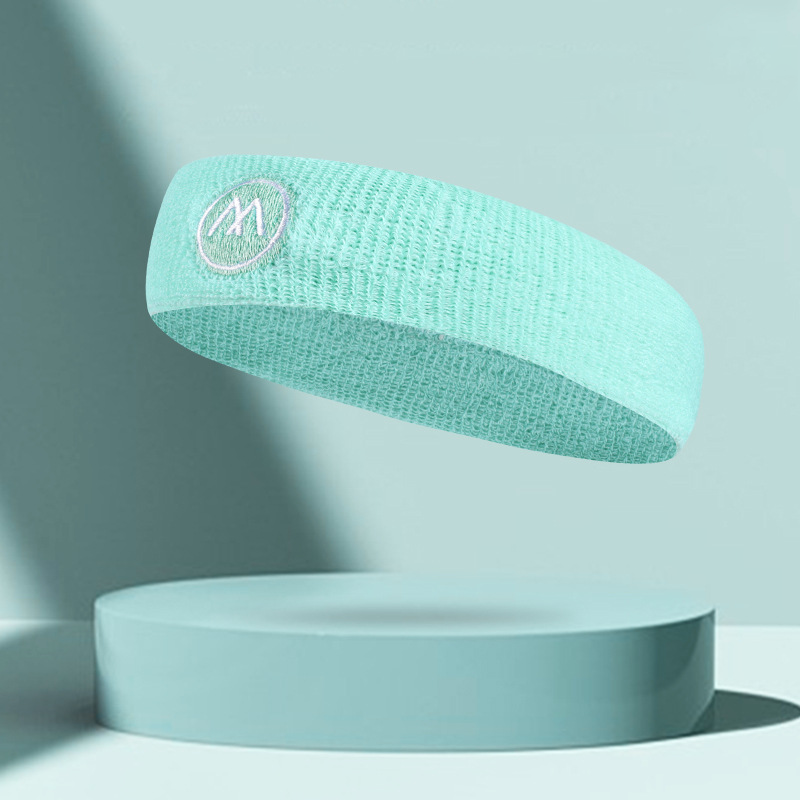 Sweatbands Sports Headband for Men & Women Moisture Wicking Athletic Cotton Cloth Sweatband for Tennis, Basketball, Running, Gym, Working Out