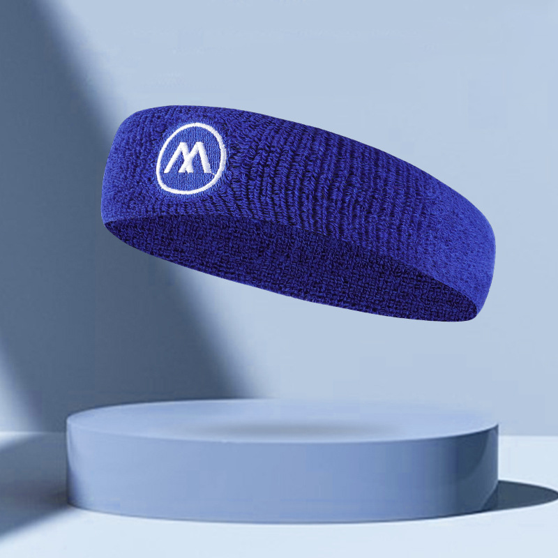 Sweatbands Sports Headband for Men & Women Moisture Wicking Athletic Cotton Cloth Sweatband for Tennis, Basketball, Running, Gym, Working Out