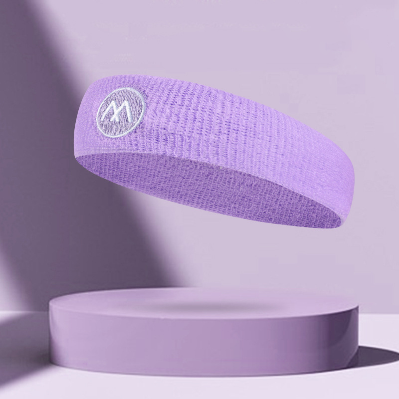 Sweatbands Sports Headband for Men & Women Moisture Wicking Athletic Cotton Cloth Sweatband for Tennis, Basketball, Running, Gym, Working Out