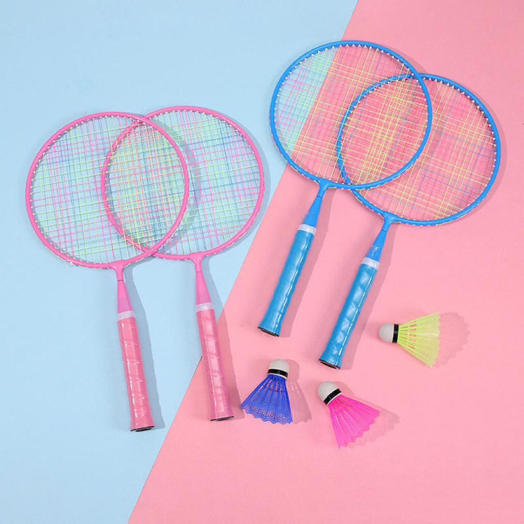 Hot Selling Kids Outdoor Sports Interactive Toys Colorful Mini Lightweight Badminton Rackets for Kids