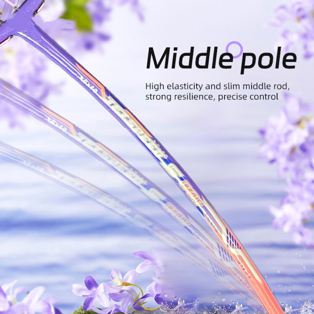 Professional All Carbon ultra Light Shock-absorbing High Bounce Badminton Racket with Customizable logo